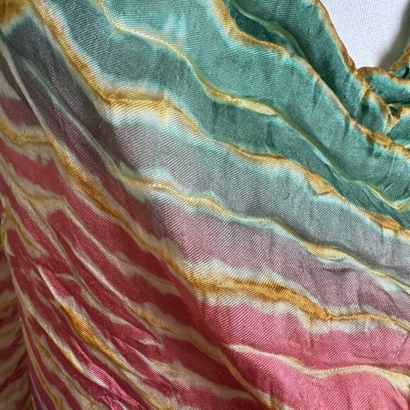 Sarong 100% silk Multicolor - Picture 4 of 8